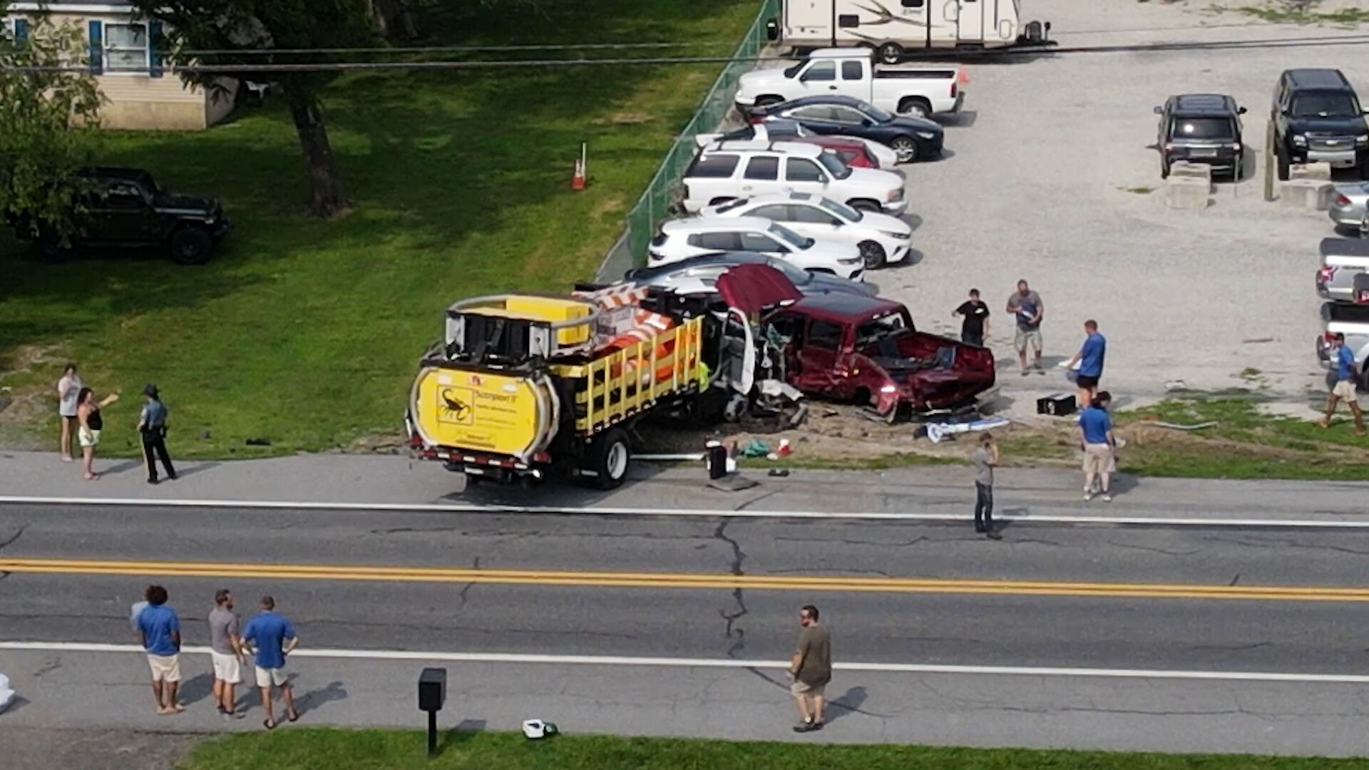 UPDATE: Driver charged with DUI, gun offenses after crash in Milton